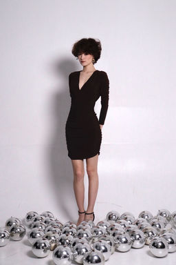 Мини-платье шоколадное - Martichelli фото 2