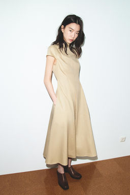 TRENCH COAT MIDI DRESS