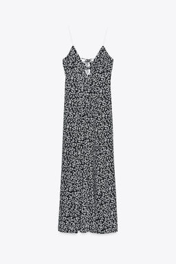 FLORAL PRINT MIDI DRESS - Zara фото 8