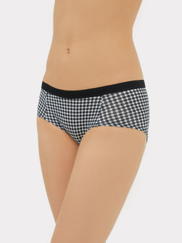 Трусы женские шорты мультипак (3 шт.) белые в черную клеточку черная клеточка на белом 412263-3 - Mark formelle фото 2