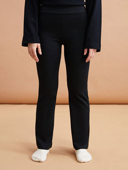 Petite Kad?n Beli Lastikli D?z Pantolon