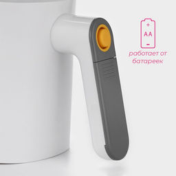 Просеиватель для муки Доляна Powder, автоматический, 1 л, белый