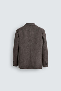 LIMITED EDITION 100% WOOL TEXTURED BLAZER - Zara фото 8