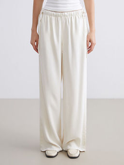 Beli Lastikli Wideleg Kad?n Jean Pantolon