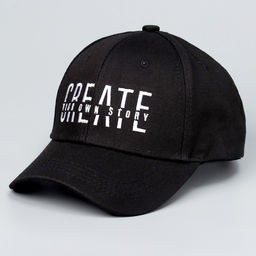 Кепка детская для мальчика Create, цвет чёрный, р-р 52-54, 5-7 лет