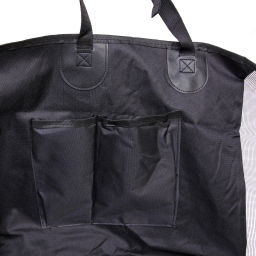 Автогамак для перевозки животных "Место Бро", цвет черный, влагозащ. ткань, ремень для крепл. к ошейнику, 133*140см