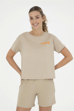 Женская футболка светло-хаки