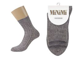 MINI INVERNO 3303 носки жен. (осенние модели) 10% Шерсть, 80% Акрил, 9% Полиамид, 1% Эластан - grigio