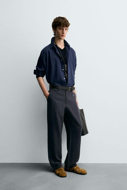 STRAIGHT-LEG FLOWING TROUSERS - Zara фото 4