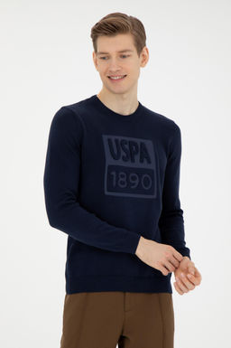 U. S. Polo Assn / Мужской темно-синий свитер - U.s. polo assn фото 10