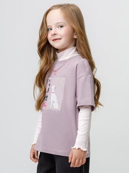 КР 302866/сиреневый 3304 к617 фуфайка (футболка) для дев