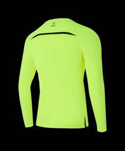 Футболка судейская с длинным рукавом JOGEL DIVISION PerFormDRY Referee LS Tee, желтый неон  фото 3