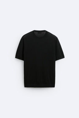 KNIT COTTON - SILK T-SHIRT - Zara фото 16