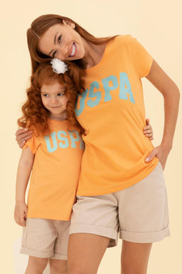 K_z _ocuk Turuncu Bisiklet Yaka Ti__rt