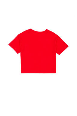 U. S. Polo Assn Красная футболка с круглым вырезом для девочек - U.s. polo assn фото 2