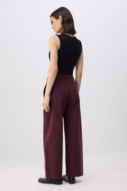 Beyaz Gabardin Kal?n Yumusak Tuseli Barrel Pantolon TWOSS26PL00084 - Trendyolmilla фото 11