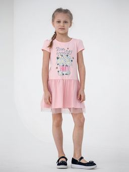 CRB wear/CSKG 63081-27-311 Платье для девочки,розовый/Ex.Cherubino