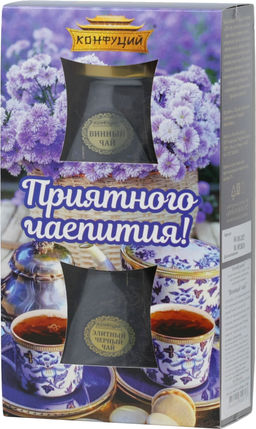 Конфуций. Набор Чайная пара. Винный чай 105 гр. карт.упаковка
