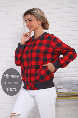 1131 Рубашка женская бомбер удлиненный