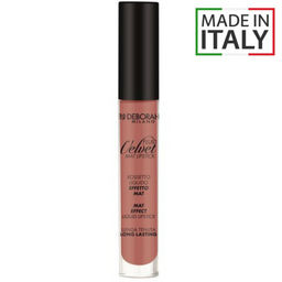 DEBORAH Помада для губ матовая Fluid Velvet Mat тон 01 античная роза, 4.5 г