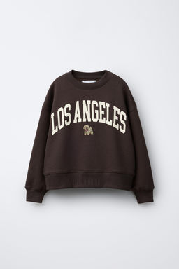 EMBROIDERED PUPPY SLOGAN SWEATSHIRT