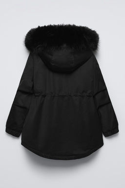 PARKA WITH FAUX FUR HOOD - Zara фото 3