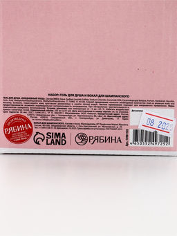 Подарочный набор GRL Power, гель для душа и бокал для шампанского, Чистое Счастье