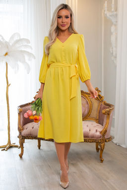 Платье Open Style 6691 желтый
