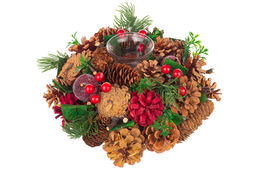 Новогоднее украшение подсвечник 22*22*11 см Тайна Рождества на 1 свечу, круг - Elan gallery фото 5