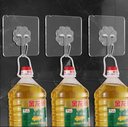 Прозрачные сверхмощные самоклеящиеся крючки из нержавеющей стали 10щтук - Buro фото 5