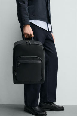 MOCHILA TEXTURA / Negro - Zara фото 8