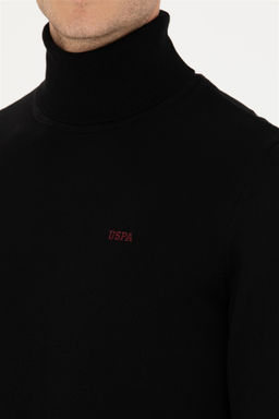 U. S. Polo Assn Мужской черный базовый свитер - U.s. polo assn фото 7