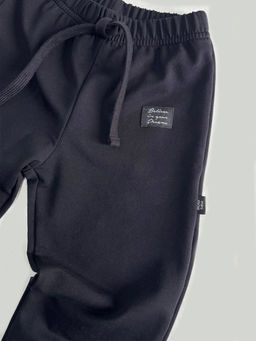 Спортивные штаны на резинке 22-0517 черный|зеленый - Mini maxi фото 21