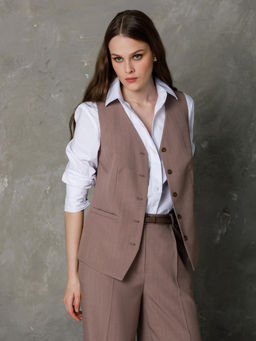 Жилет в полоску - Stilla фото 10