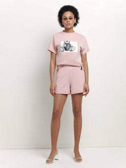 CONTE Шорты А-силуэта из футера с боковыми карманами LS 1638 romantic pink romantic pink