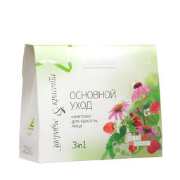 Подарочный набор AltaiBio для лица Основной уход , скраб + крем + крем-гель