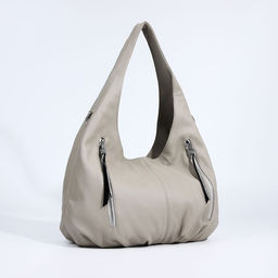 Сумка-мешок на молнии, 3 наружных кармана, цвет серый - Simaland фото 3