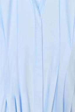 CAMISA POPEL?N PLIEGUES / Azul claro - Zara фото 10