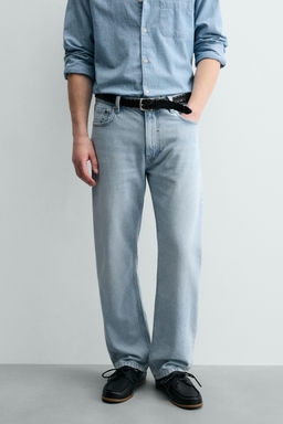 JEANS STRAIGHT FIT ALGOD?N - LYOCELL / Azul claro - Zara фото 6