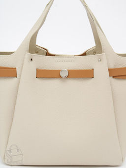 Сумка женская кожаная 52982OS off white Polina&Eiterou в Новосибирске  фото 6