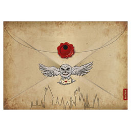 Папка-конверт на кнопке А4 "Сова-1", 160 мкм, пластик