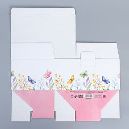 Цена за 2 шт. Коробка подарочная сборная, упаковка, «С 8 марта», 22 х 15 х 10 см