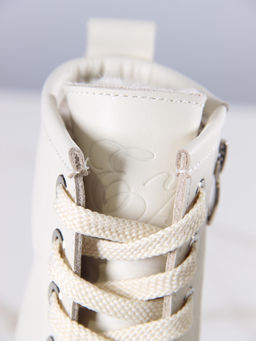 Ботинки 329.зиплайнbe.Бежевый/байка