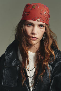 EMBROIDERED PRINT SCARF - Zara фото 2