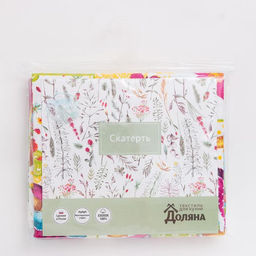 Скатерть Доляна Светлая Пасха 180*144 см, 100% хлопок, рогожка 164 г/м2  фото 4