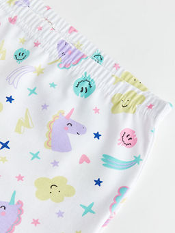 Bask?l? Pamuklu K?z ?ocuk Boxer - Waikiki фото 3