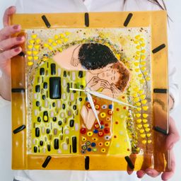 Настенные часы Поцелуй - Стрекоза фото 2