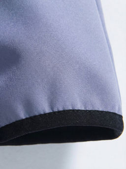 Куртка женская гибридная стёганая с капюшоном с графеновой подкладкой синего цвета 9630_1S