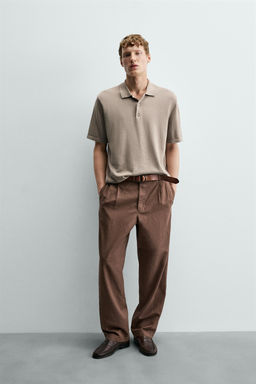 POLO PUNTO REGULAR FIT / Gris topo