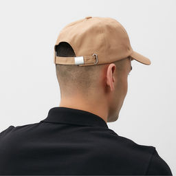 Кепка однотонная унисекс MINAKU, бежевая, размер 58, хлопок 100%